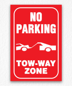Two-way Zone Sign in Red