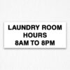 Laundry Room Sign Black Text