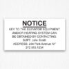 Key to the Elevator Notice NYC in Black text