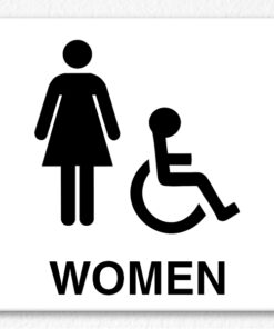 Women Only Sign in Black