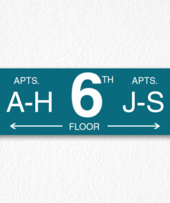 Where to Go Floor Number Sign