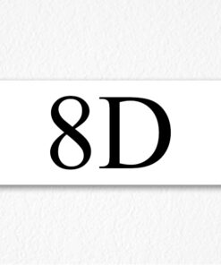 Apartment Door Number Sign