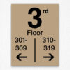 Floor Number Directory Sign