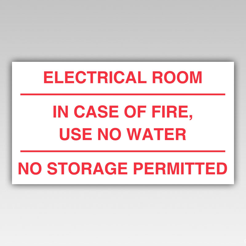 Building Electrical panel area must be kept clear Caution Sign