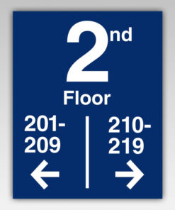 HPD floor number signs