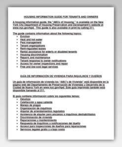 HPD Housing Information Guide Notice