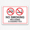 No Smoking Sign Including E-Cigarettes
