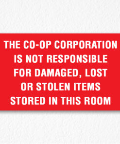 building-not-responsible-for-any-damage-sign-in-red