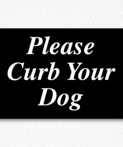 curb-your-dog-sign-in-black